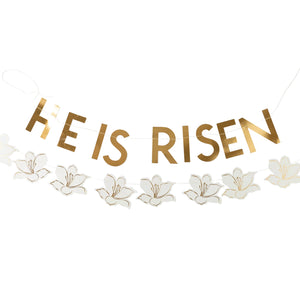 He is Risen Easter Banner Set | The Party Darling