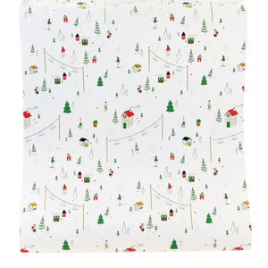 Holiday Skiers Paper Table Runner | The Party Darling 