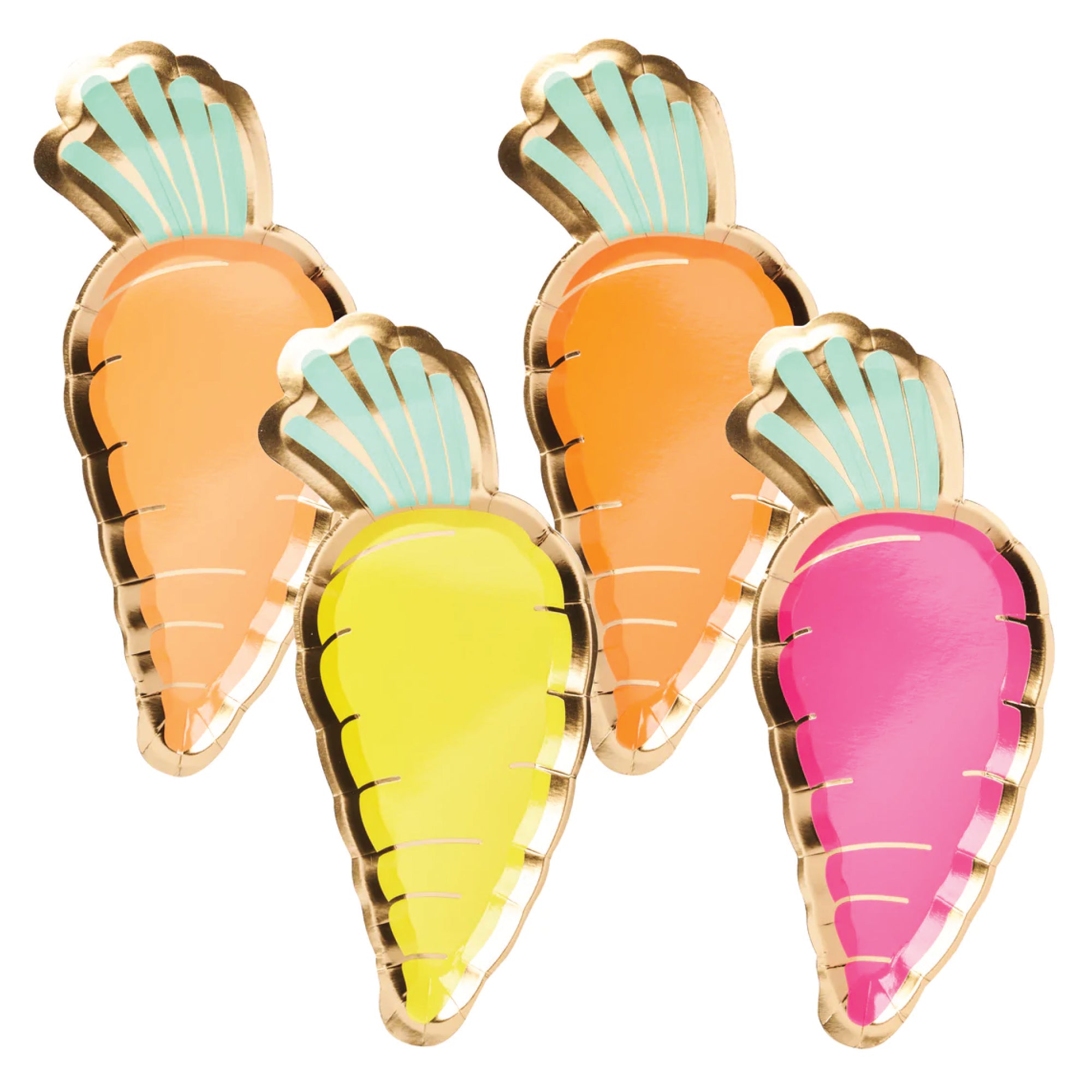 Hoppy Easter Carrot Lunch Plates 8ct | The Party Darling