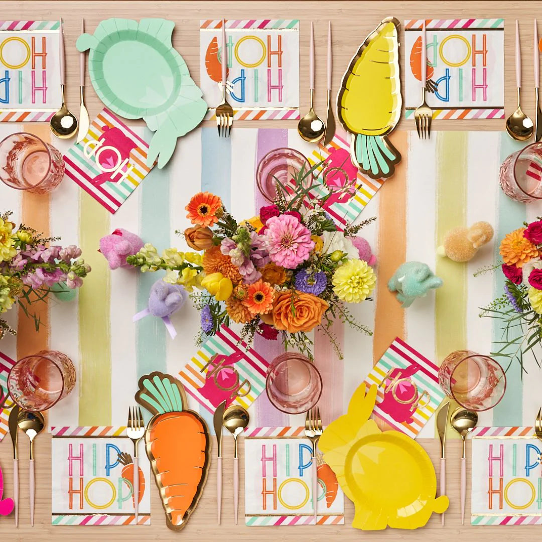 Hoppy Easter Carrot Lunch Plates 8ct | The Party Darling