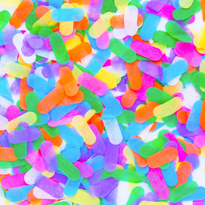 Ice Cream Bright Sprinkles Confetti
