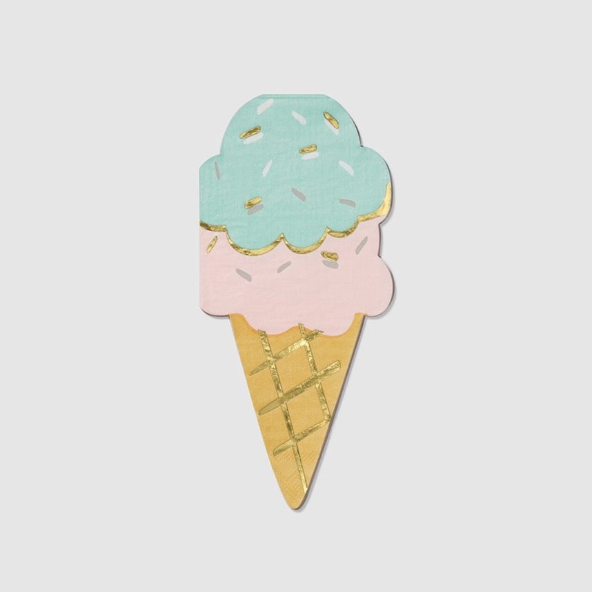 Coterie Ice Cream Cone Napkins - Thumbnail 3