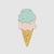Pastel Ice Cream Cone Dessert Napkins 25ct | The Party Darling
