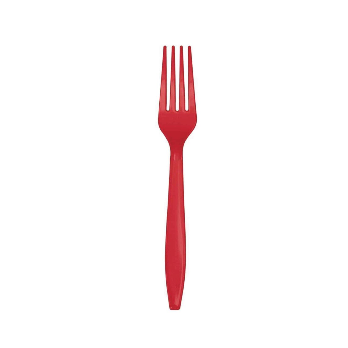 Red Premium Plastic Forks Service for 24 | The Party Darling