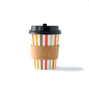 Harvest Stripes Mini Coffee Cups 8ct | The Party Darling