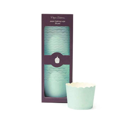 Solid Mint Green Baking Cups 25ct
