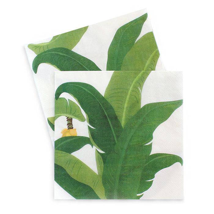 Tropical Leaf Lunch Napkins 20ct | The Party Darling