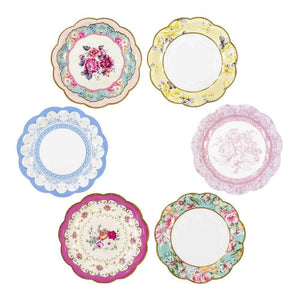 Vintage Floral Tea Party Dessert Plates 24ct | The Party Darling