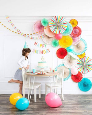 Hip Hip Hooray Party Fans 8ct | The Party Darling