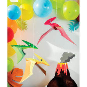 Dinosaur Pterodactyl Hanging 3D Decor 3ct | The Party Darling