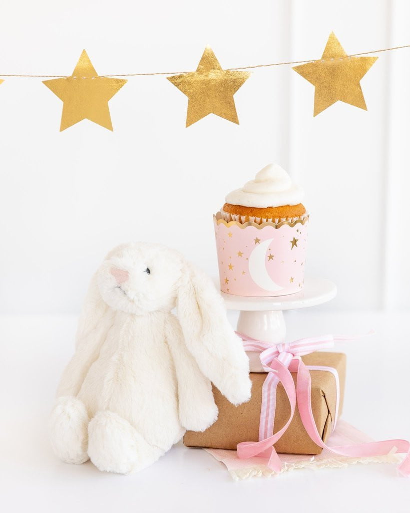 Baby Pink Moon and Star Food Cups 24ct | The Party Darling