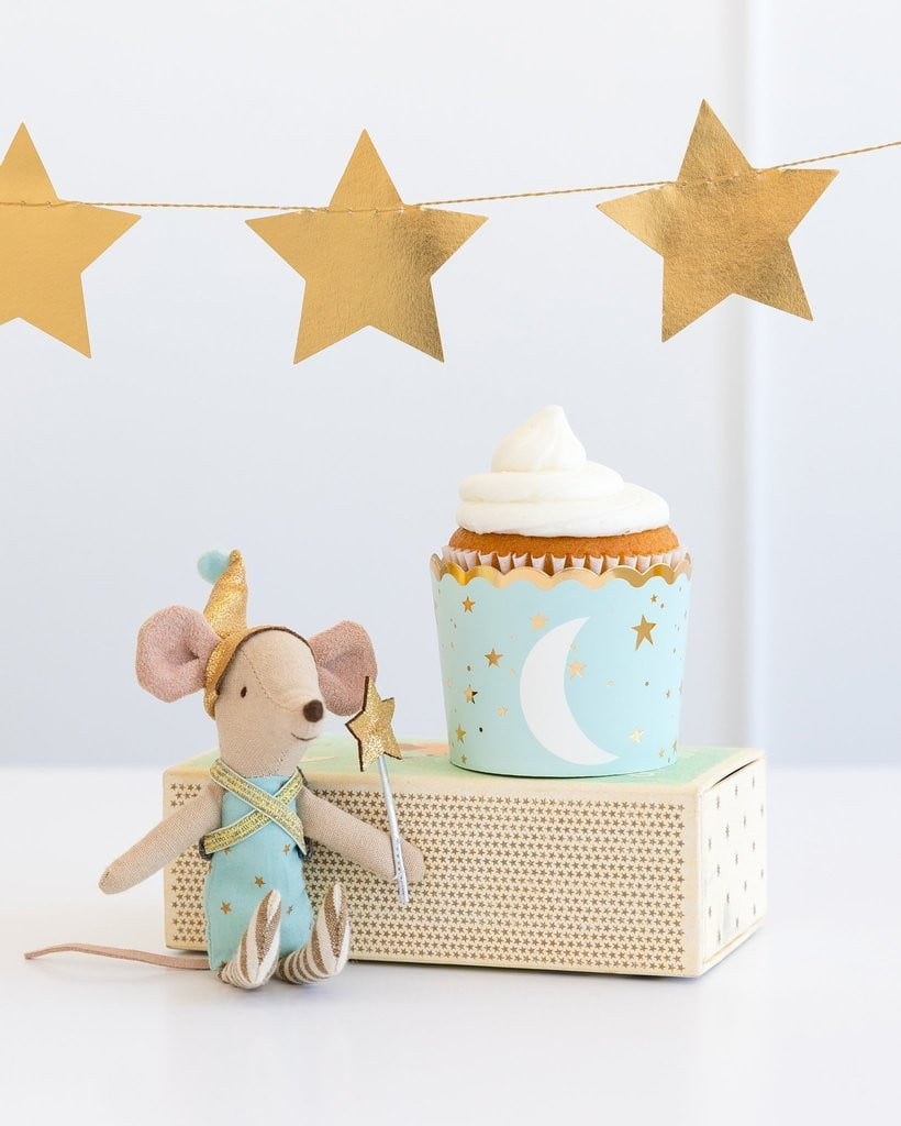 Baby Blue Moon and Star Food Cups 24ct | The Party Darling