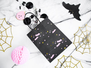 Black Halloween Bat Favor Bags 6ct | The Party Darling