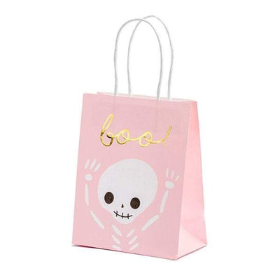 Pink Halloween Boo Favor Bags 6ct