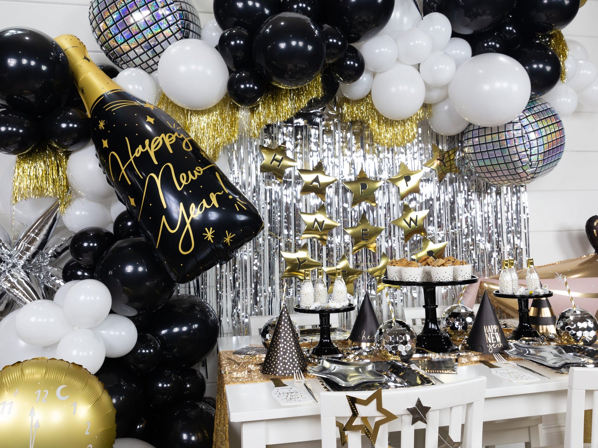 Gold Tinsel Fringe Garland 4.5ft | The Party Darling