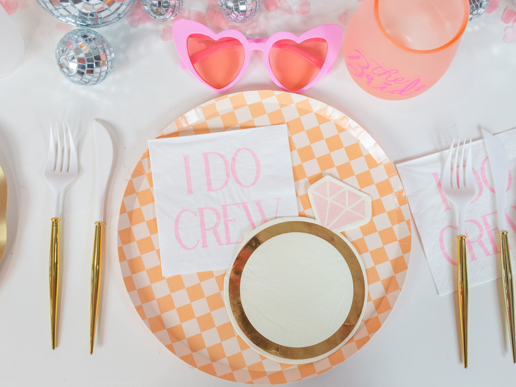 Pink I DO Crew Dessert Napkins 20ct | The Party Darling
