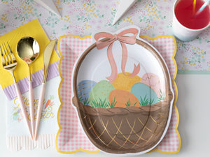Easter Basket Lunch Plates 8ct | The Party Darling