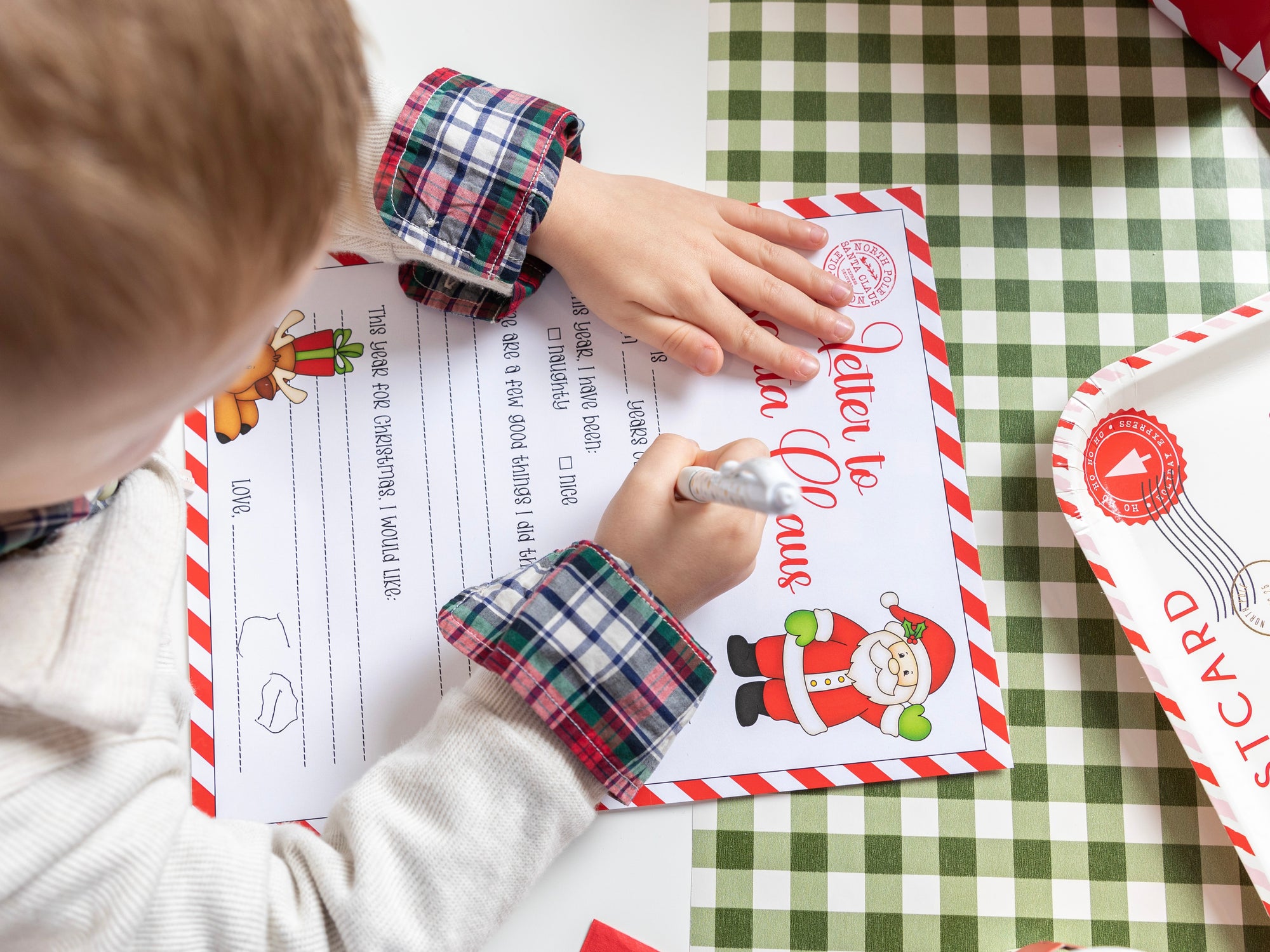 Free Printable Letter to Santa Christmas Gift List | The Party Darling