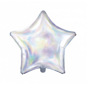 Iridescent Star Foil Balloon 19in | The Party Darling