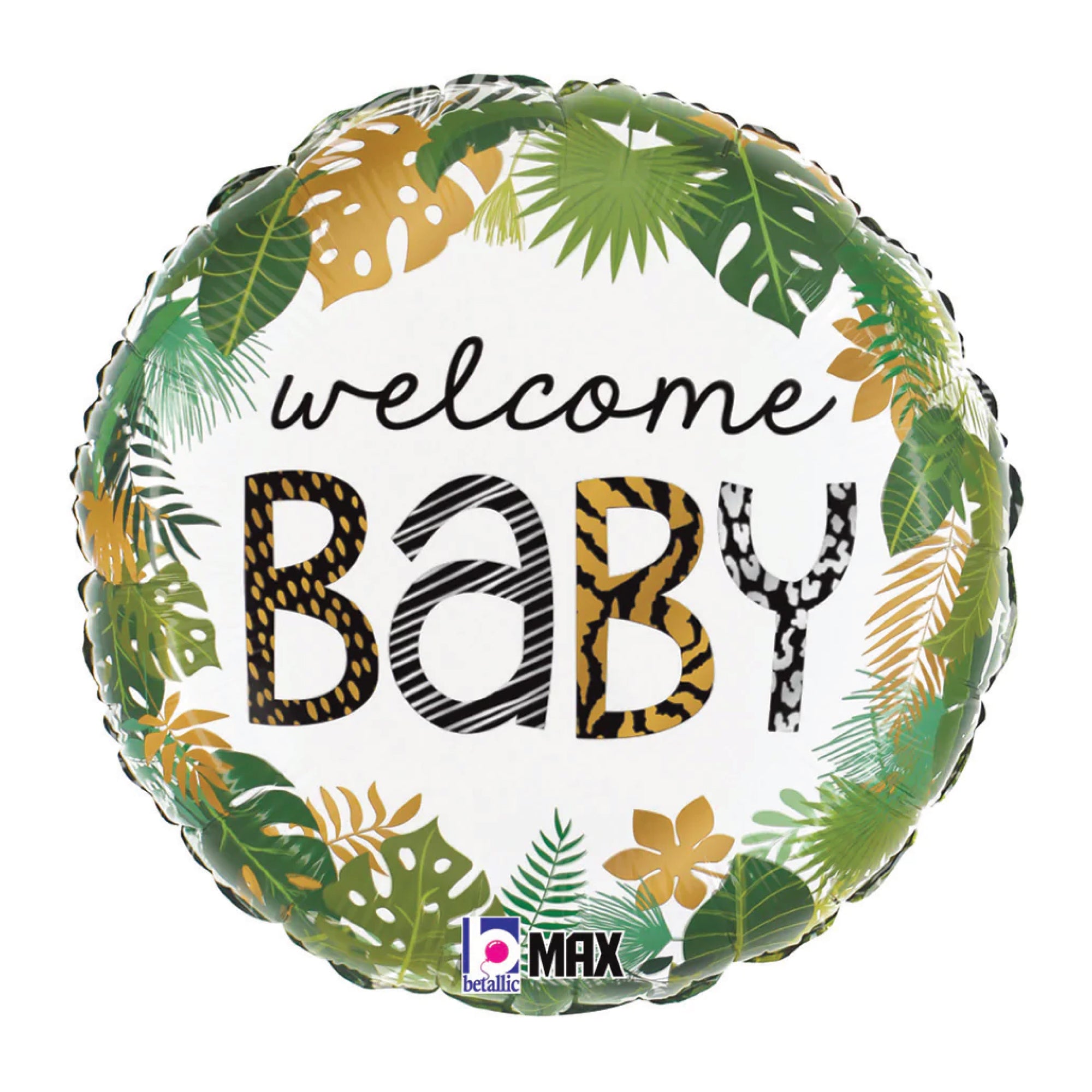 Jungle Welcome Baby Foil Balloon 18in | The Party Darling
