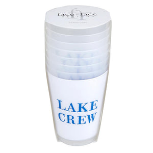 Lake Crew Frosted Plastic Cups 8ct - The Party Darling