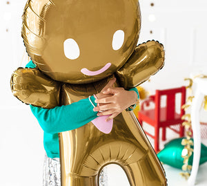 Giant Gingerbread Man Foil Balloon 34in - The Party Darling