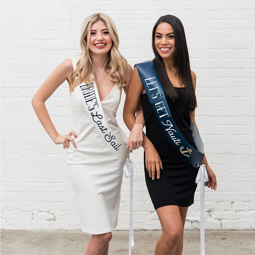 Let's Get Nauti Bachelorette Party Sash - The Party Darling