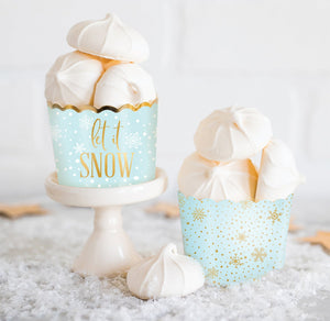 Let It Snow Baking Cups 50ct - The Party Darling