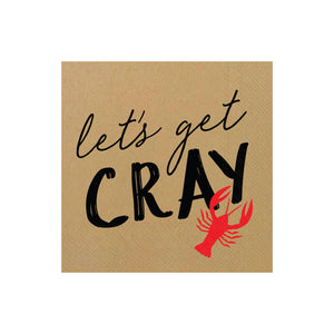 Let's Get Cray Lunch Napkins | The Party Darling