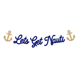 Let's Get Nauti Bachelorette Banner | The Party Darling