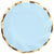 Light Blue Wavy Dinner Plates 8ct | The Party Darling