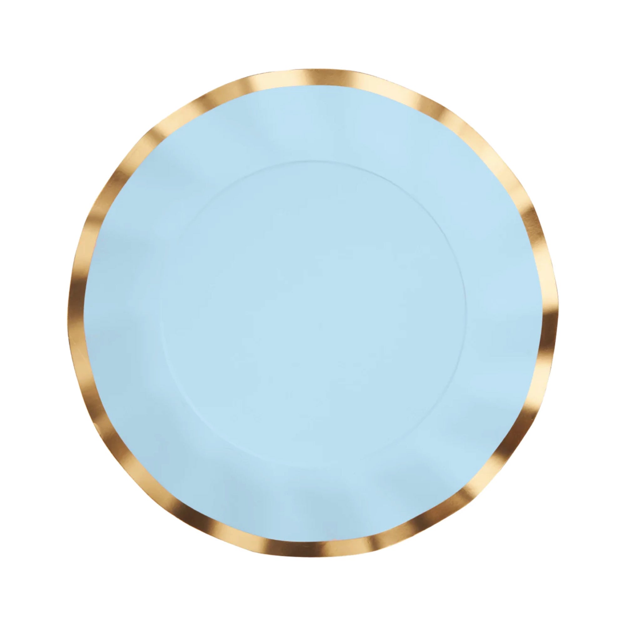 Light Blue Wavy Salad Plates 8ct | The Party Darling