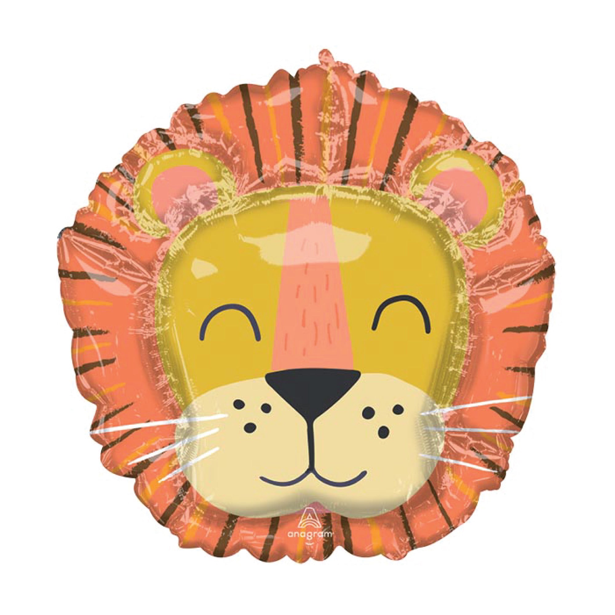 Get Wild Lion Face Foil Balloon 28" | The Party Darling