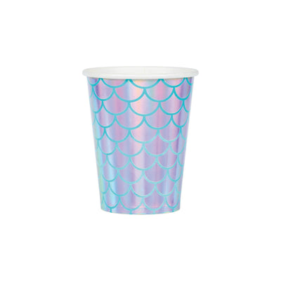 Shimmer Mermaid Scale Cups 8ct