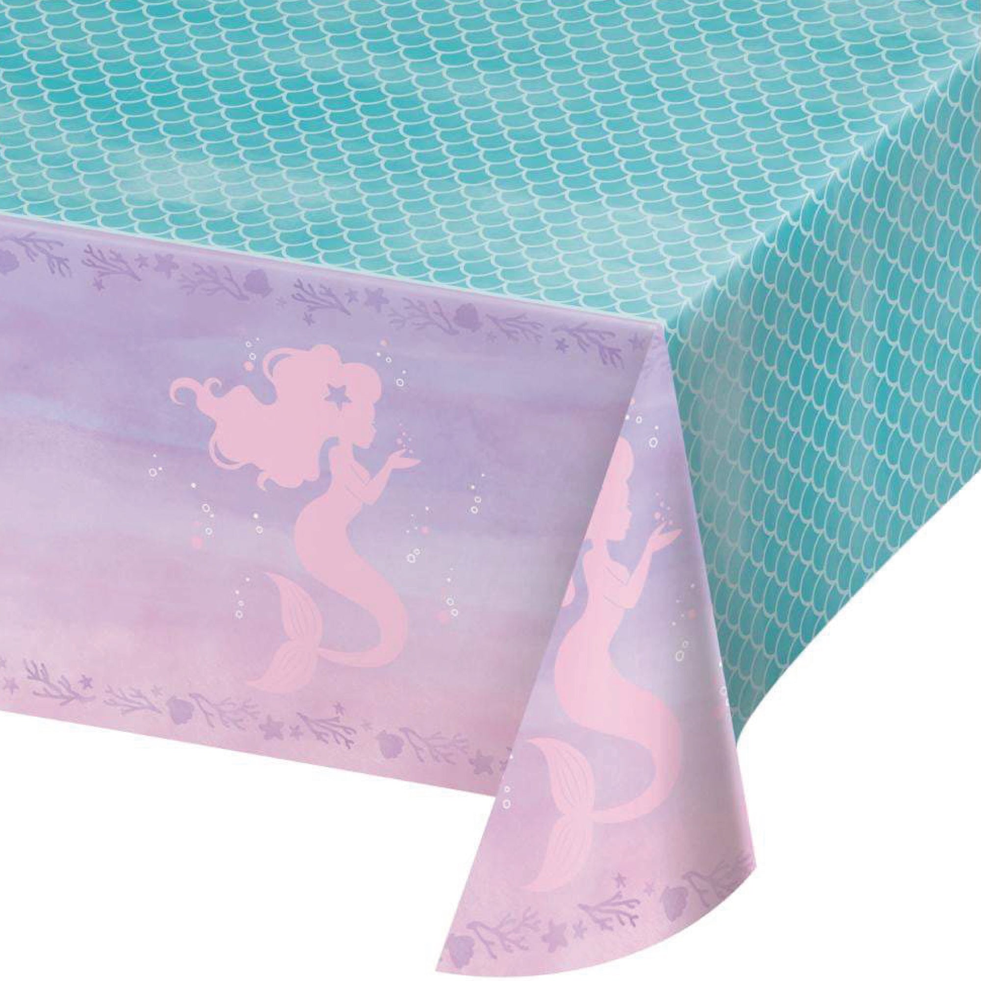 Shimmer Mermaid Plastic Table Cover | The Party Darling