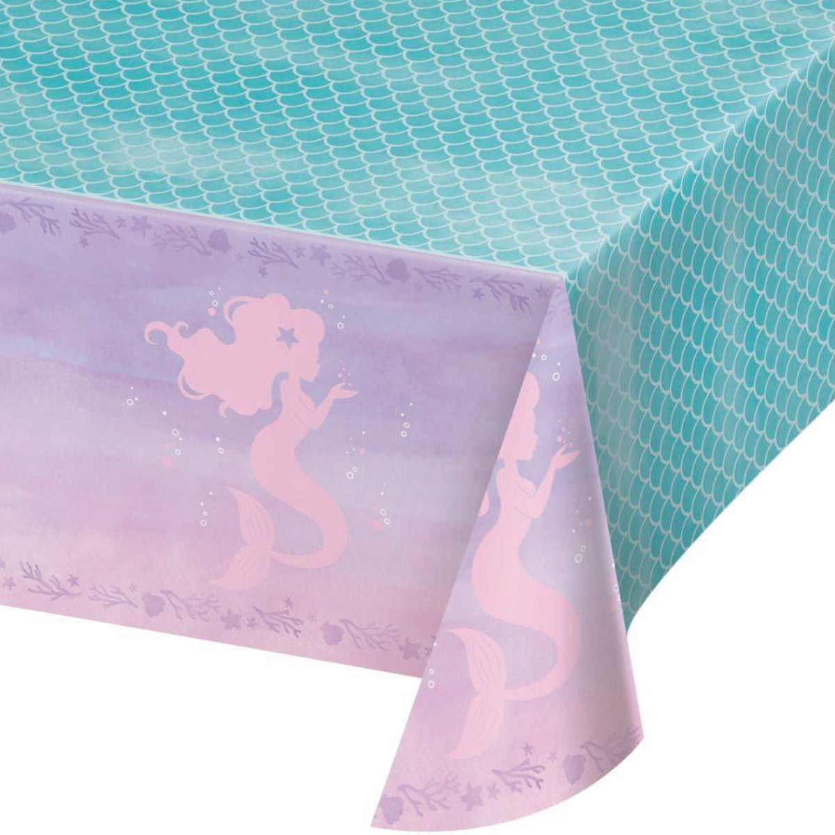 Shimmer Mermaid Plastic Table Cover | The Party Darling