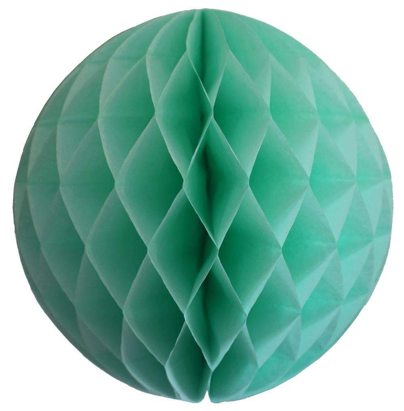 Décor De Noël : Boule Honeycomb En Papier De Soie Tricolore - 1 Pièce, Neuf - Pour Fête Et Décoration
