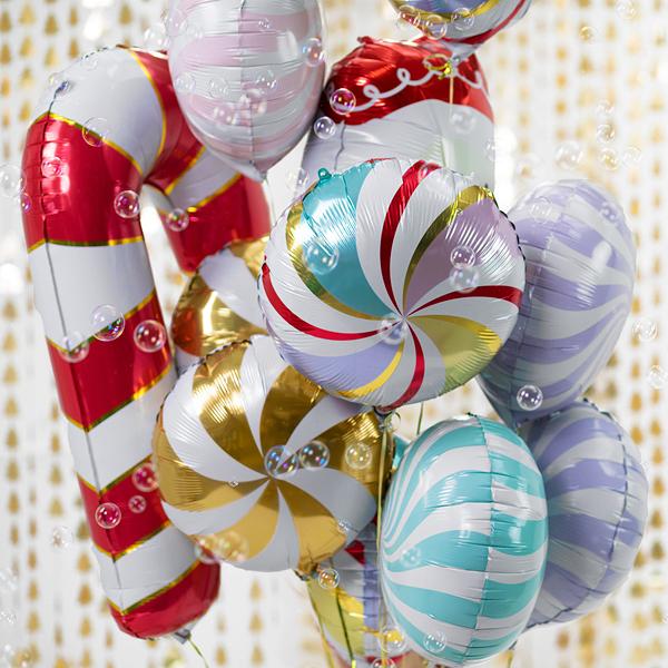 Gold Swirly Lollipop Foil Balloon 18in - The Party Darling