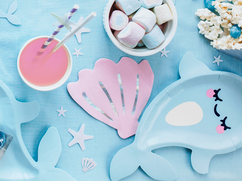 Pink Seashell Beverage Napkins 20ct - The Party Darling