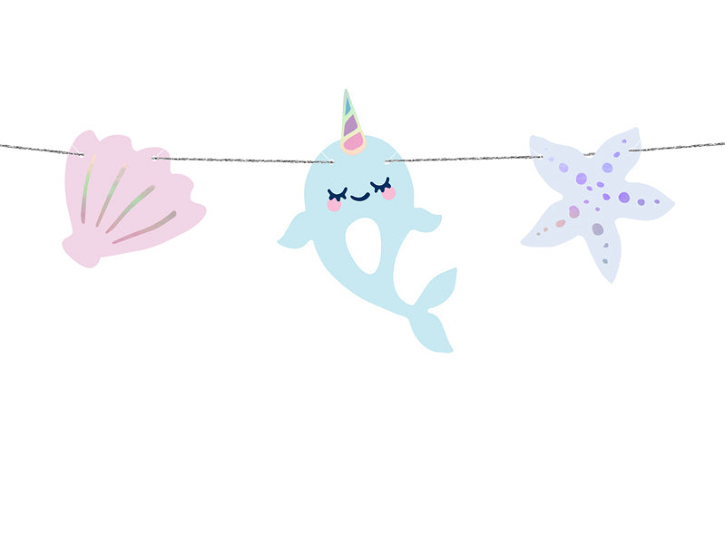 Narwhal Party Garland 3.3ft | The Party Darling