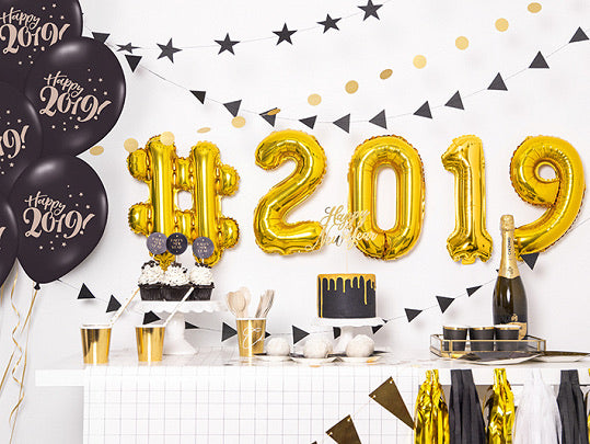 13in Air-Filled Gold Letter Balloon | The Party Darling