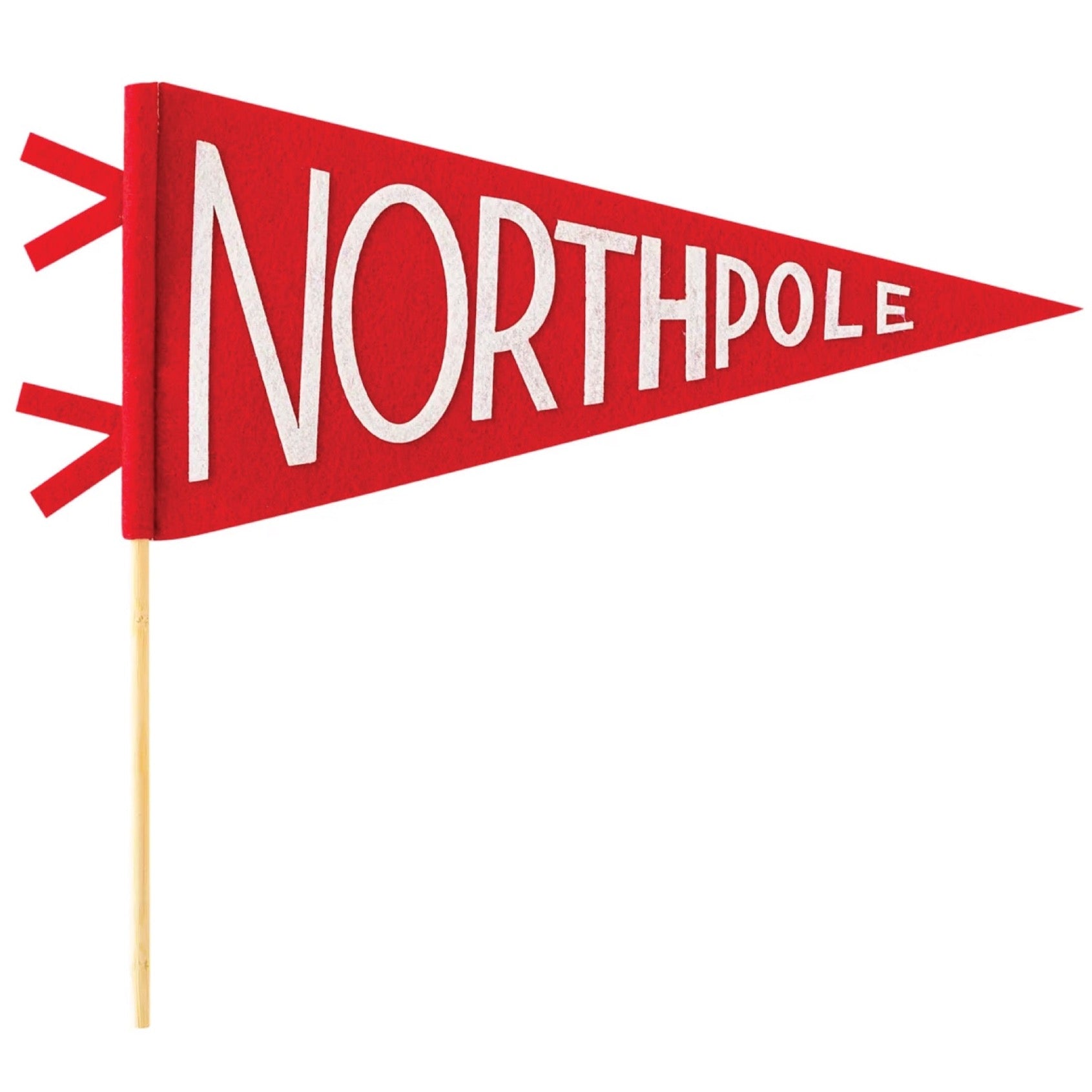 North Pole Felt Pennant Flag The Party Darling