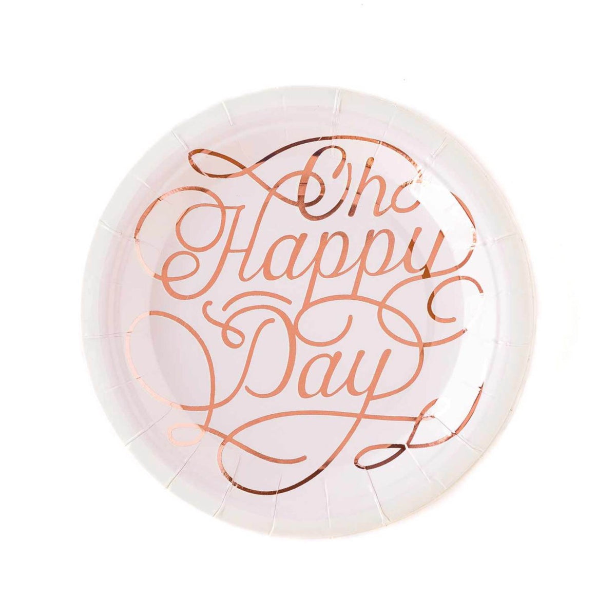 Way to Celebrate! White Paper Dessert Plates, 7in, 24ct