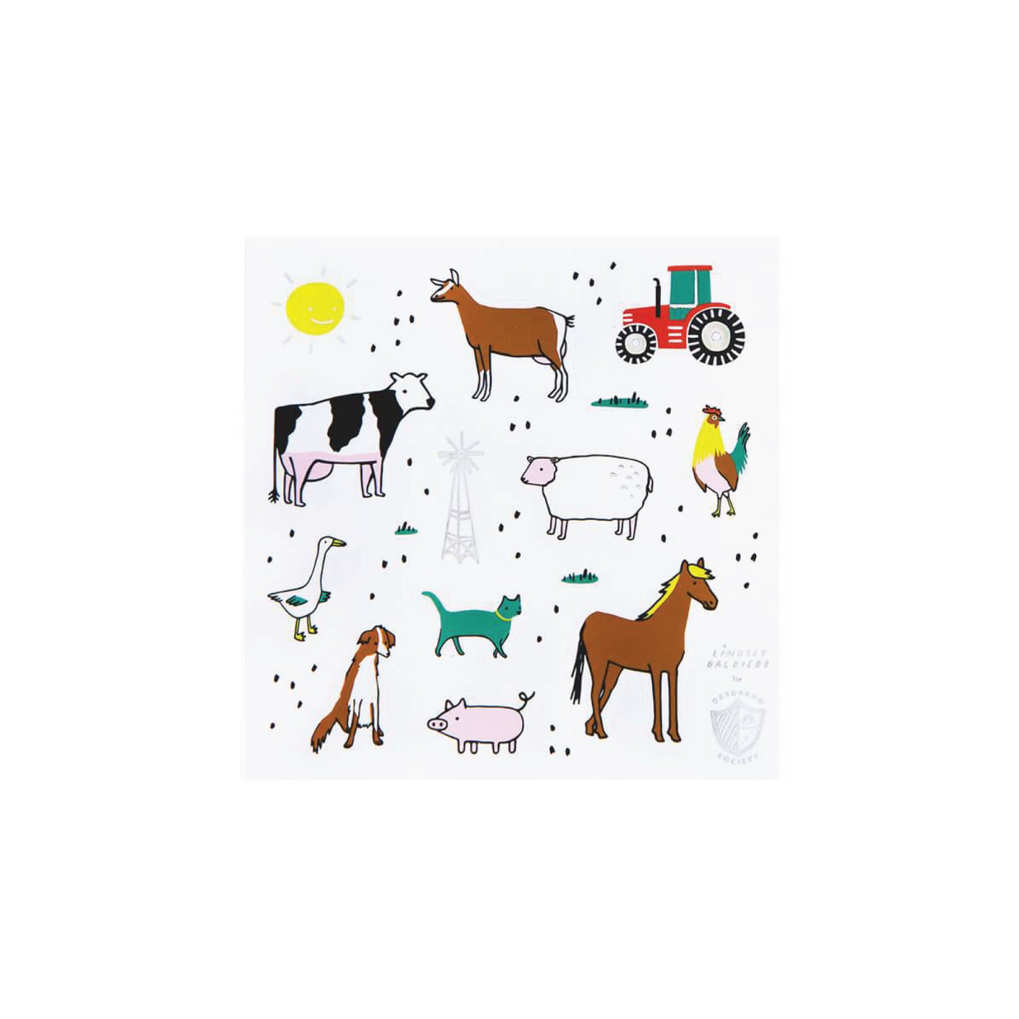On the Farm Sticker Sheets 4ct - The Party Darling