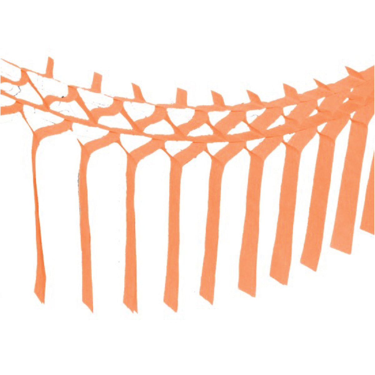 Pastel Orange Tissue Paper Streamer Garland 12ft