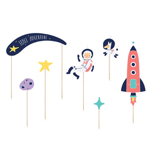 Outer Space Cake Toppers 7ct | The Party Darling