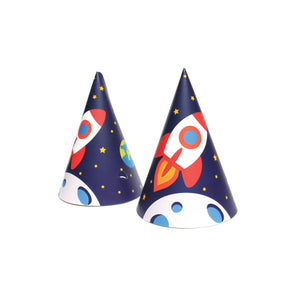 Outer Space Party Hats 12ct | The Party Darling