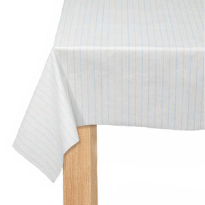Pale Blue Pinstripe Paper Table Cover | The Party Darling