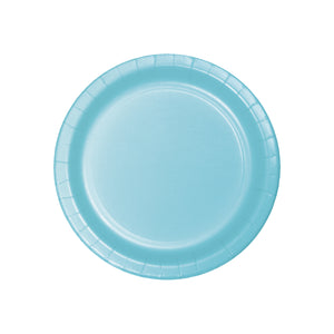 Pastel Light Blue Paper Dessert Plates 8ct | The Party Darling