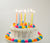Tall Pastel Rainbow Glitter Birthday Candles 16ct | The Party Darling
